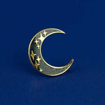 enamel moon pin