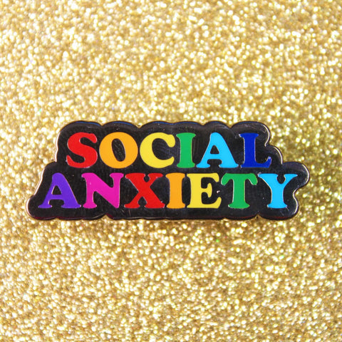social anxiety lapel pin