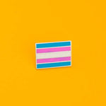 trans flag pin